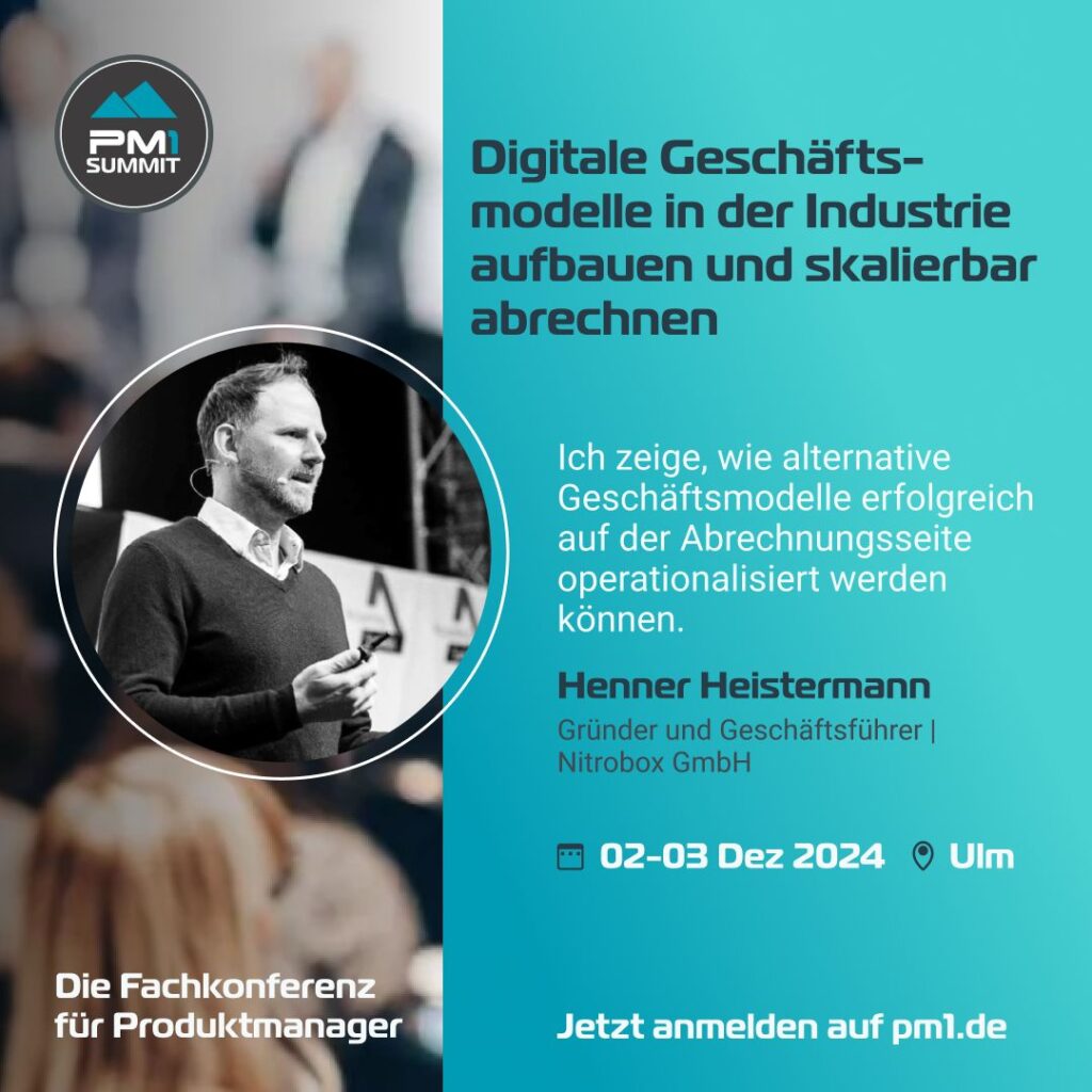 Henner Heistermann von Nitrobox spricht auf der PM1 Summit 2024.